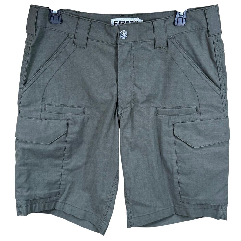 NEW First Tactical Cargo Shorts Mens Size 32 Army Green Hiking Outdoor NWOT